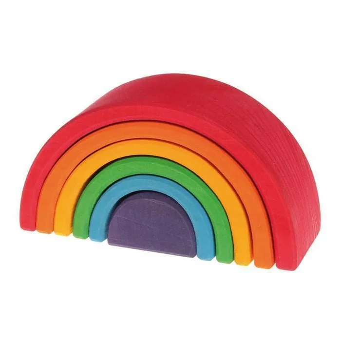 Grimm’s medium wooden rainbow stacker