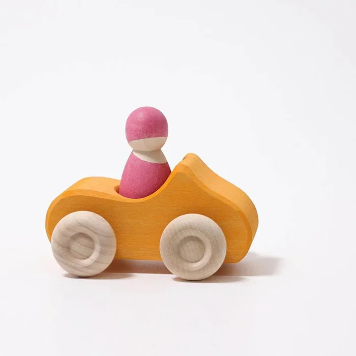 Grimm’s small convertible car – yellow