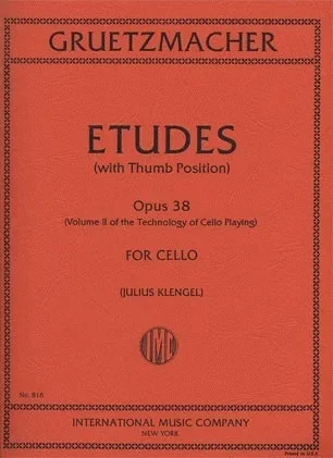 Gruetzmacher: Etudes Op.38 Vol.2- Technology of Cello Playing w/ Thumb Position