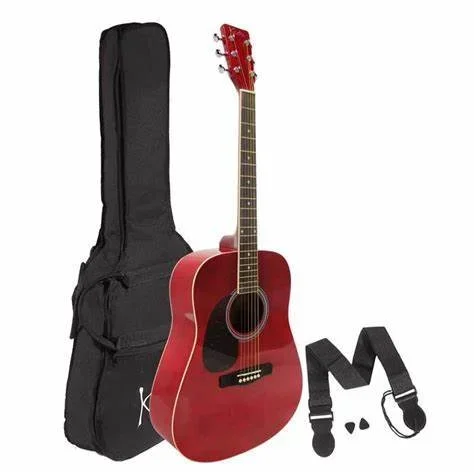 Guitar Koda 3/4 size Steel String Guitar Pack Black