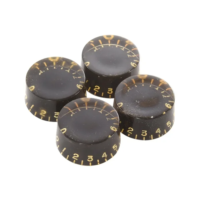 GuitarSlinger Black Speed Knobs Set (4)