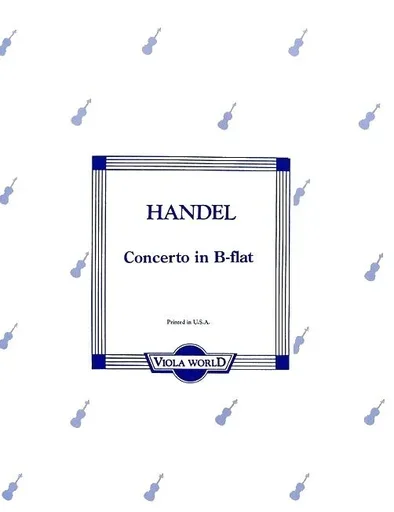 Handel, G.F. (Arnold): Concerto in Bb for Viola & Piano