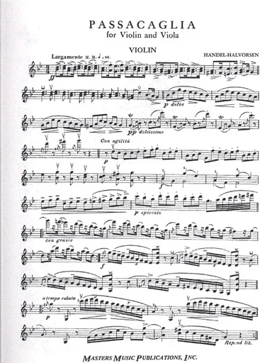 Handel/Halvorsen: Passacaglia for Violin & Cello