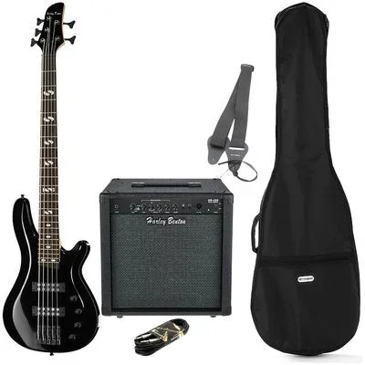 Harley Benton B-550 Black Progressive Set 1