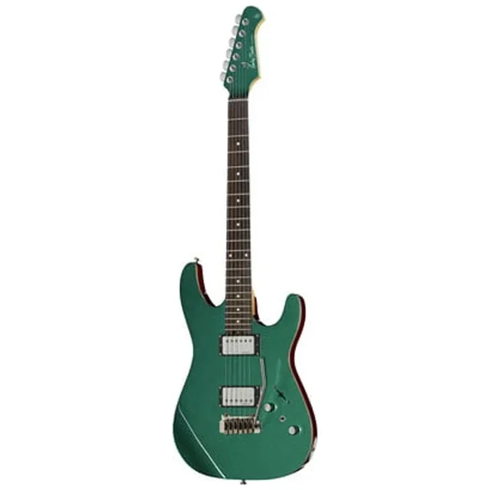 Harley Benton Fusion-II HH EB 6-String Electric Guitar – Ocean Turquoise