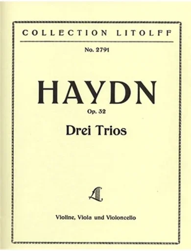 Haydn, F.J.: 3 Easy Trios, Op. 32 Hob.XI74,75,76 (violin, viola and cello)