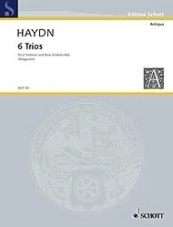Haydn, F.J.: 6 Trios for Two Violins and Bass (two violins, and bass/cello)