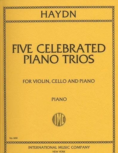Haydn, F.J.: Five Celebrated Trios International edition (violin, cello, piano)
