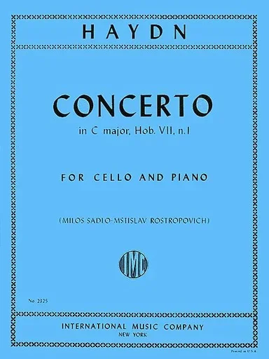Haydn, F.J. (Rostropovich): Concerto in C major, Hob. 7, No.1 (cello & piano) IMC