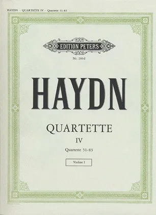 Haydn (Moser): 30 Famous String Quartets, Vol.4 (string quartet) PETERS