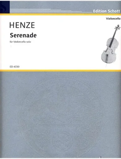Henze, Hans Werner: Serenade (solo cello)