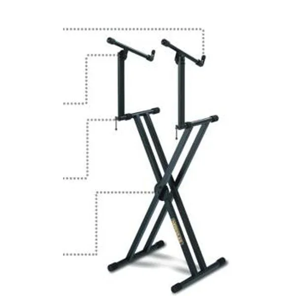 Hercules KS240B Double-Braced EZ-Lok Double Tied Keyboard Stand