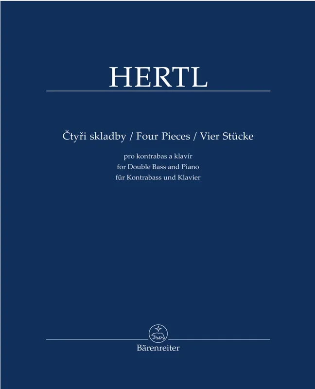 Hertl: Four Pieces (bass and piano) Barenreiter