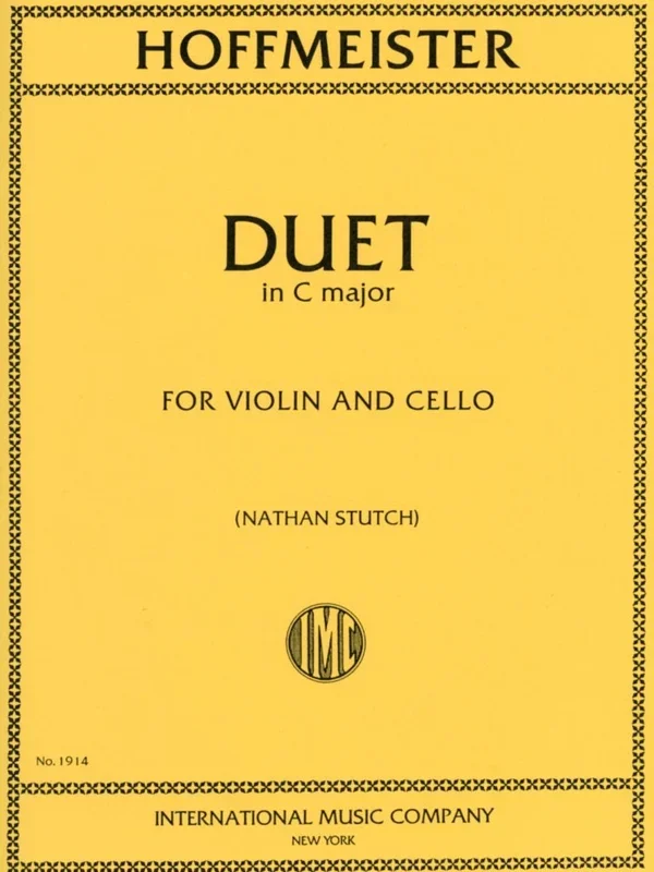 Hoffmeister: Duet in C Major (Violin & Cello) IMC