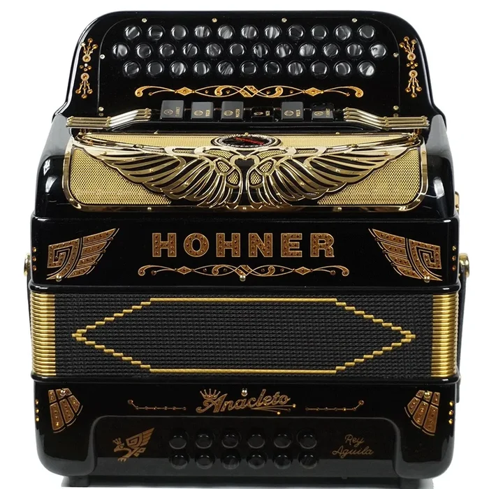 Hohner Anacleto Rey Aguila Two Tone Compact GCF/EAD Black | New