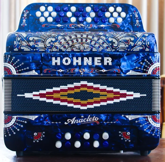 Hohner Anacleto Rey Del Norte III Compact GCF Blue