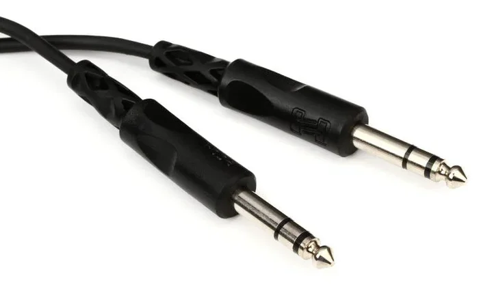 Hosa CSS-125 Balanced Interconnect Cable – 1-4-inch TRS Male to 1-4-inch TRS Male 25 foot