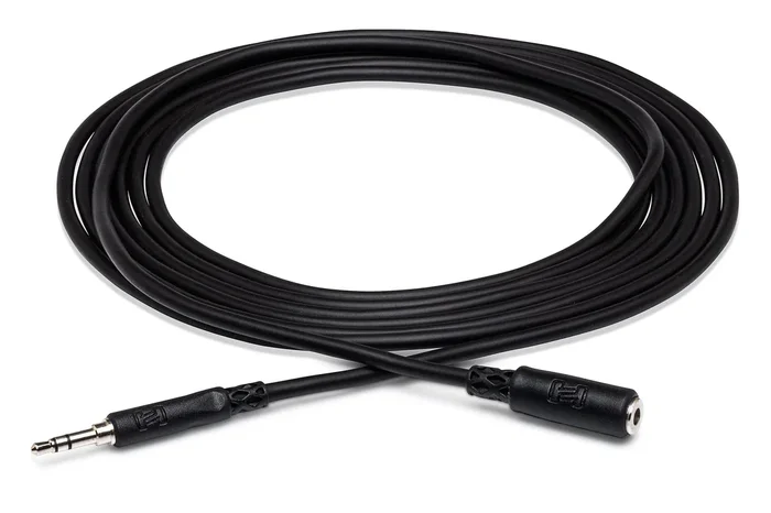 Hosa MHE125 | Headphone Extension Cable 3.5mm TRS to 3.5mm TRS | 25ft