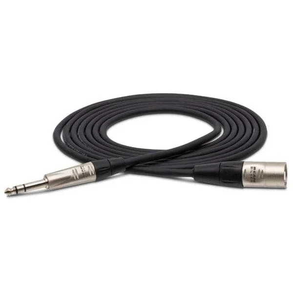 Hosa Pro Balanced Interconnect | REAN 1/4in TRS to XLR3M | 50ft