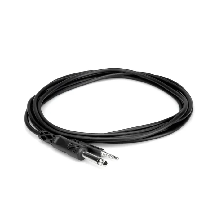 Hosa Technology 1/4″ TS to 3.5mm TRS Mono Interconnect 3ft