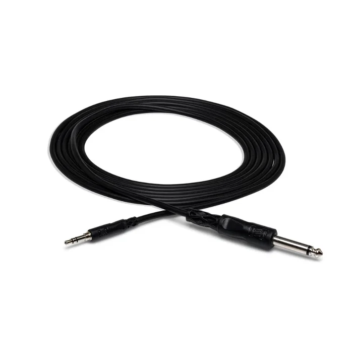 Hosa Technology 1/4 in TS to 3.5 mm TRS Mono Interconnect Cable 10ft