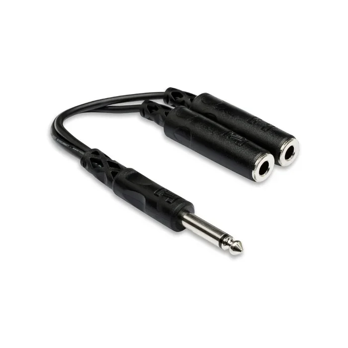 Hosa Technology 1/4 in TS to Dual 1/4 in TSF Y Cable