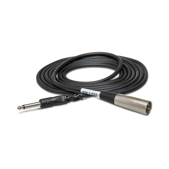 Hosa Technology 1/4 in TS to XLR3M Unbalanced Interconnect Cable 5ft