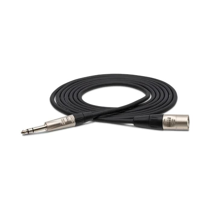 Hosa Technology REAN 1/4 in TRS to XLR3M Pro Balanced Interconnect Cable 10ft