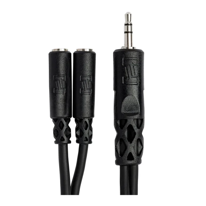 Hosa YMM-232 Y 1/8″ Male TRS To Dual 1/8″ Stereo Female Y Adapter Cable 6″