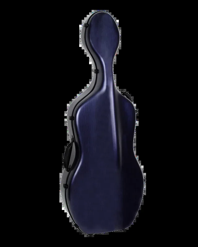 HQ Polycarbon Cello Case 4/4 – Brushed Blue Large