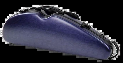 HQ Polycarbon Violin Case Half Moon 4/4 – Brushed Blue