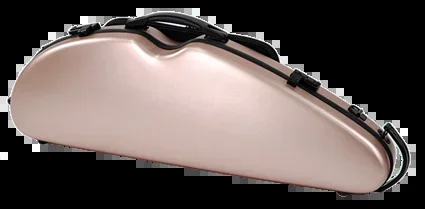 HQ Polycarbon Violin Case HalfMoon 4/4 – Brushed Rose Gold
