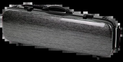 HQ Polycarbon Violin Case Oblong 4/4 – Silver/Black