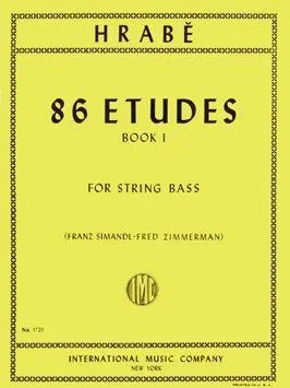 Hrabe, 86 Etudes Book 1 for Double Bass (IMC)