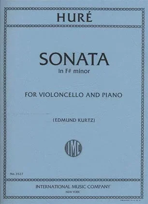 Hure (Kurtz): Sonata in F# minor (cello & piano) International