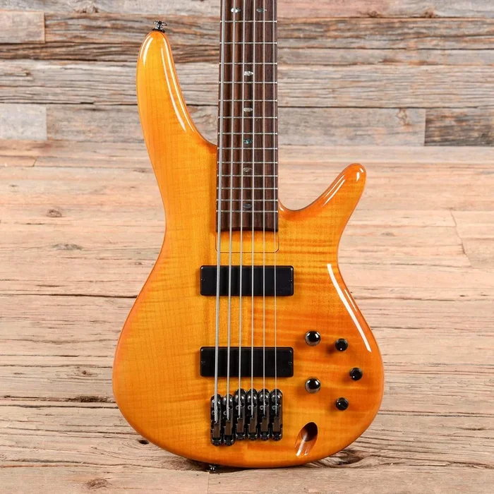 Ibanez Gerald Veasley Signtaure GVB36 6-String Amber 2013