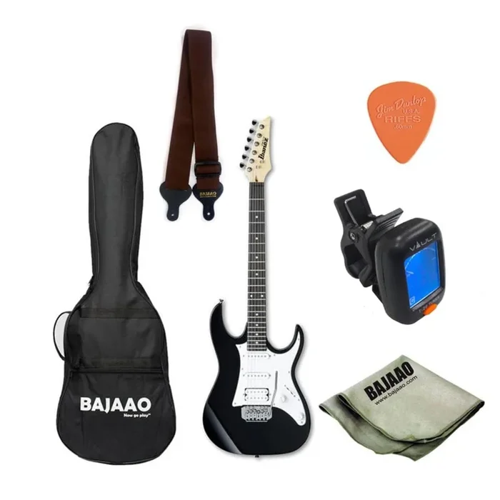Ibanez GRX40 Standard Electric Guitar Bundle – Black Night/Tri Fade Burst