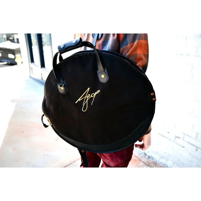 Istanbul Agop Waxed Canvas Leather Cymbal Bag 24″