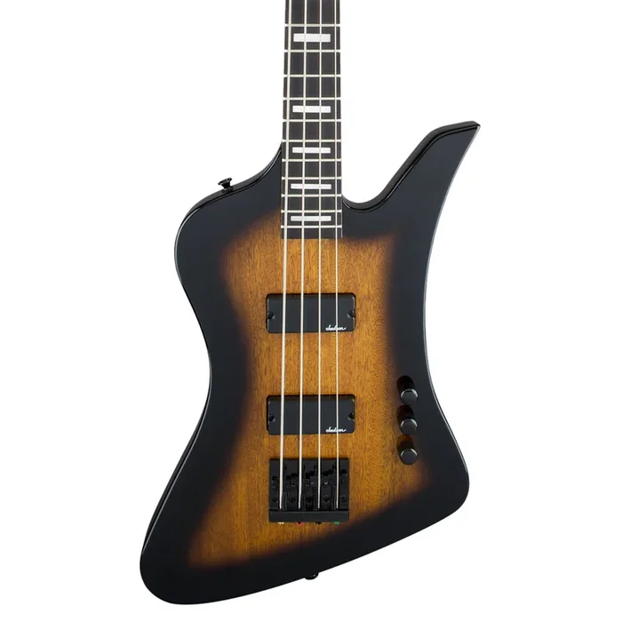 Jackson JS Series Kelly Bird IV JS2 Bass Guitar – Tobacco Burst, Amaranth Fingerboard