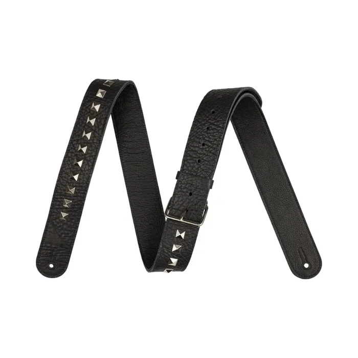 Jackson Metal Stud Leather Strap – Black, 2.5″