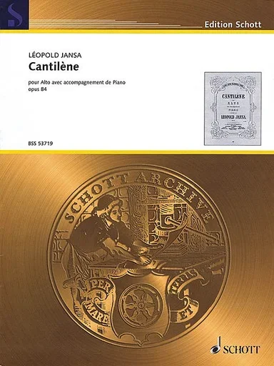 Jansa, Leopold: Cantilene, op. 84 (viola & piano)