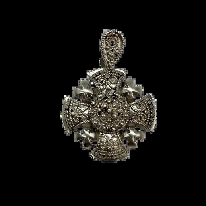 Jerusalem Cross Pendant in .935 Silver – 18.8 Grams
