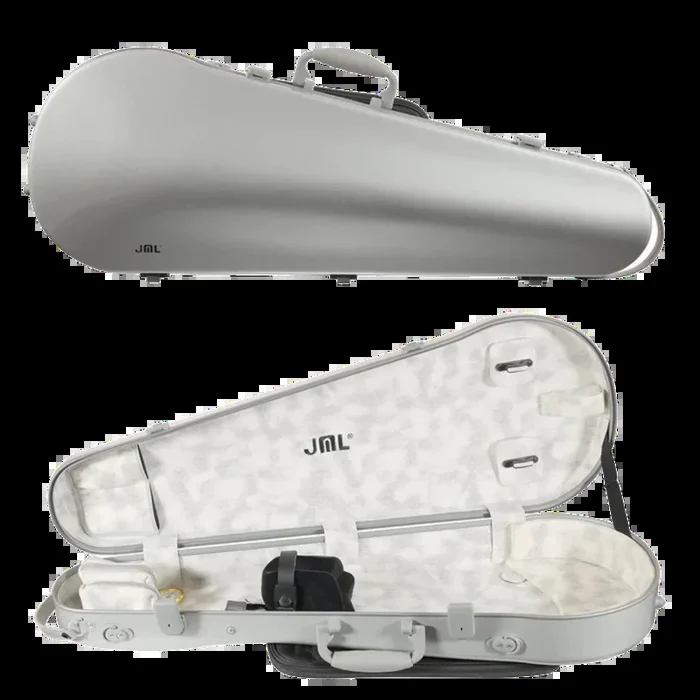 JML Carbon Fibre 1.7 Shaped Adjustable Viola Case Silver 15″-16.5″