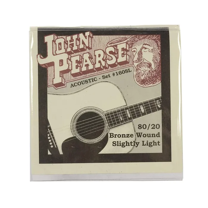 John Pearse Acoustic Strings 80/20 Bronze Slightly Light 11-50
