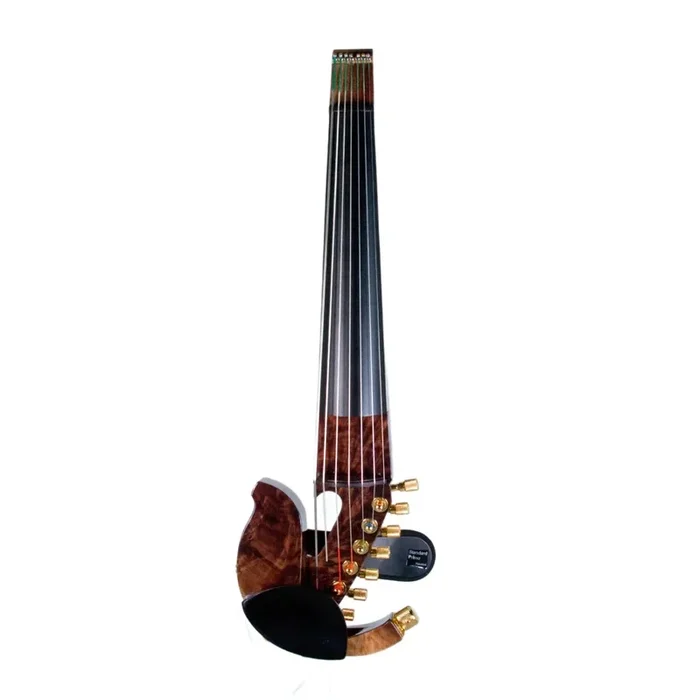Jordan 7-String Electric Violin, Crotch-Figured Walnut with Starfish Designs pickup