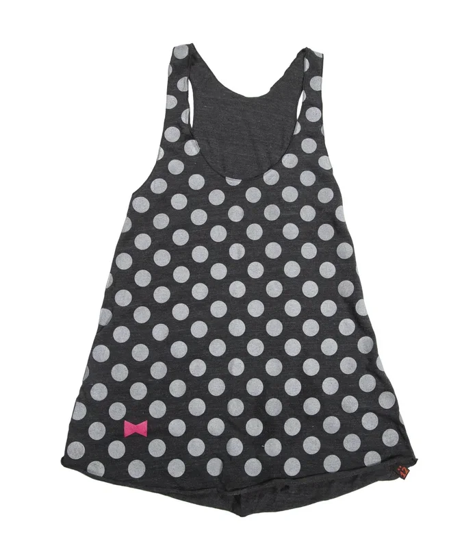 JOSH RAND (Stone Sour) WOMEN’S POLKA DOT TANK – CHARCOAL