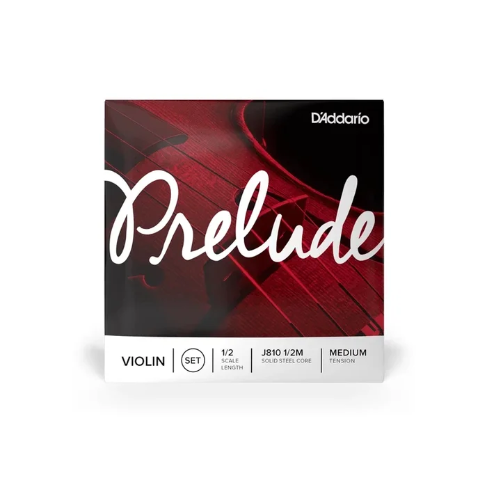 Juego de Cuerdas para Violín D’Addario Prelude, Escala 1/2, Tensión Media