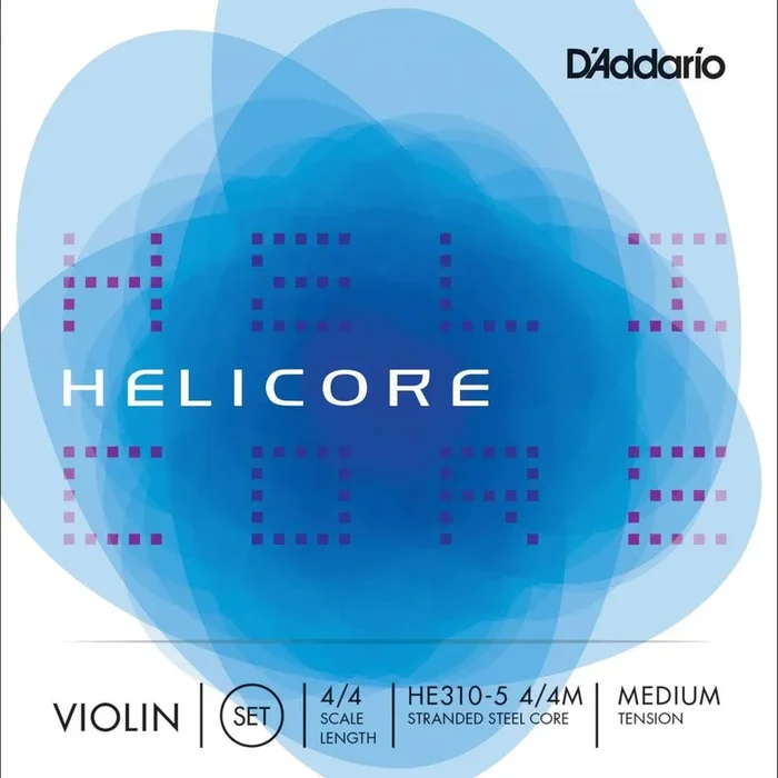 Juego de violín Helicore de 5 cuerdas, mediano.