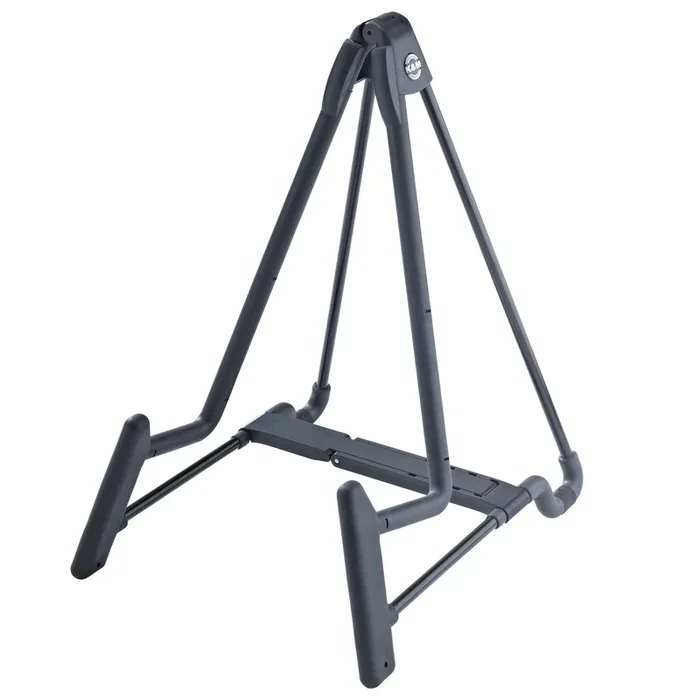 K and M Electric Guitar Stand, A Frame, ‘Heli 2’, Black