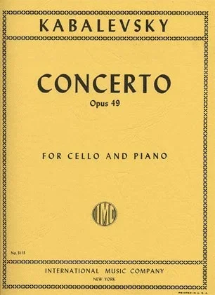 Kabalevsky: Concerto No.1 in G minor, Op.49 (cello & piano)